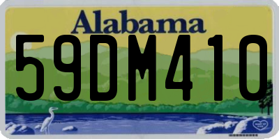 AL license plate 59DM410
