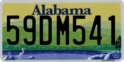 AL license plate 59DM541