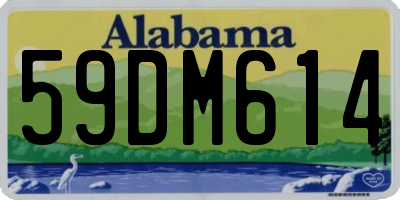 AL license plate 59DM614