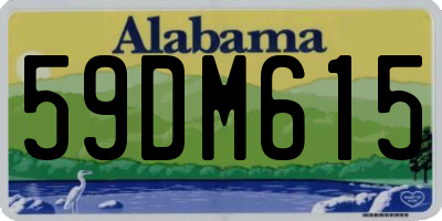 AL license plate 59DM615