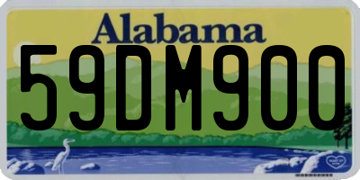 AL license plate 59DM900
