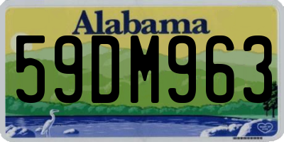 AL license plate 59DM963