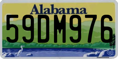 AL license plate 59DM976
