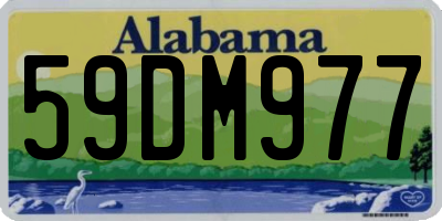 AL license plate 59DM977
