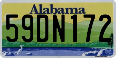 AL license plate 59DN172