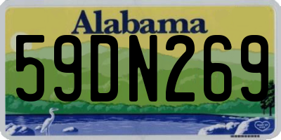 AL license plate 59DN269