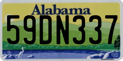AL license plate 59DN337