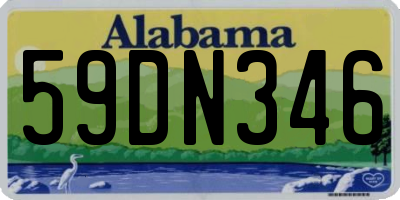 AL license plate 59DN346