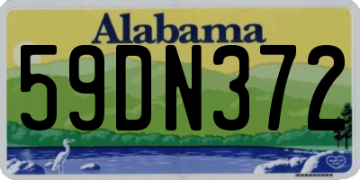 AL license plate 59DN372