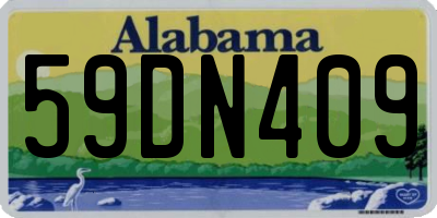AL license plate 59DN409