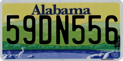 AL license plate 59DN556