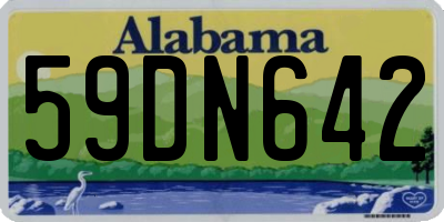 AL license plate 59DN642