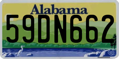 AL license plate 59DN662