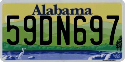 AL license plate 59DN697