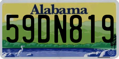 AL license plate 59DN819