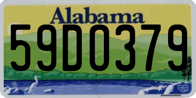 AL license plate 59DO379