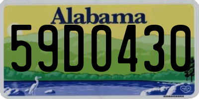AL license plate 59DO430