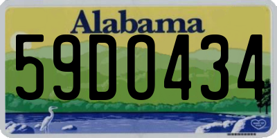 AL license plate 59DO434