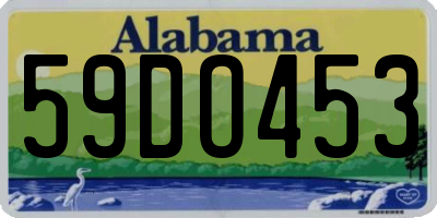 AL license plate 59DO453