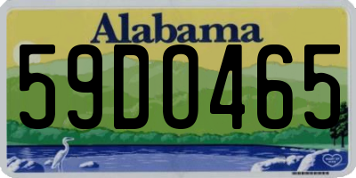 AL license plate 59DO465