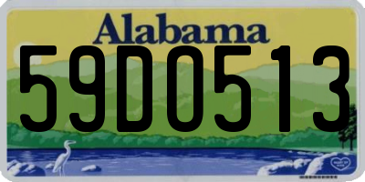 AL license plate 59DO513