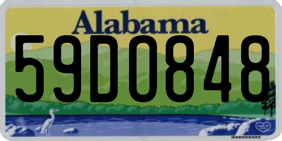 AL license plate 59DO848