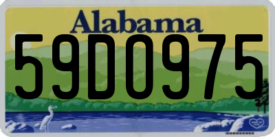 AL license plate 59DO975