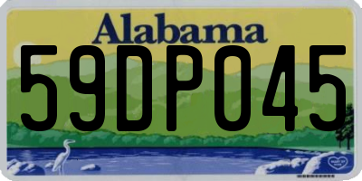 AL license plate 59DP045