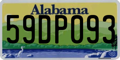 AL license plate 59DP093