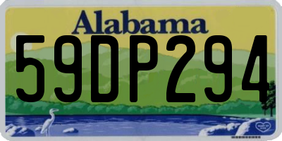 AL license plate 59DP294