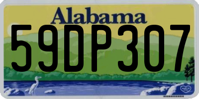 AL license plate 59DP307