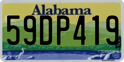 AL license plate 59DP419