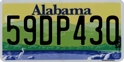 AL license plate 59DP430