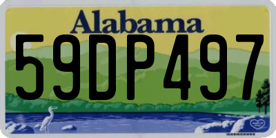 AL license plate 59DP497