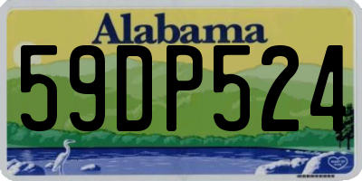 AL license plate 59DP524