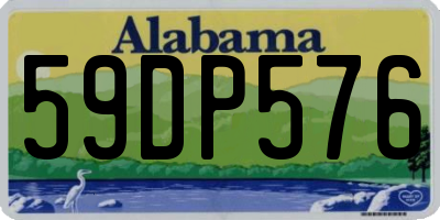 AL license plate 59DP576