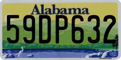 AL license plate 59DP632