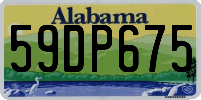 AL license plate 59DP675