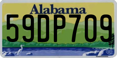 AL license plate 59DP709
