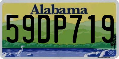 AL license plate 59DP719