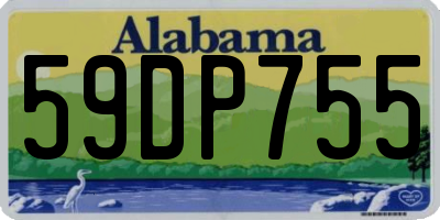 AL license plate 59DP755