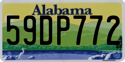 AL license plate 59DP772