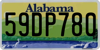 AL license plate 59DP780