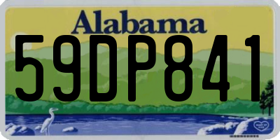 AL license plate 59DP841
