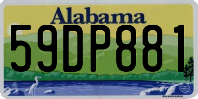 AL license plate 59DP881