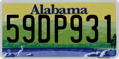 AL license plate 59DP931