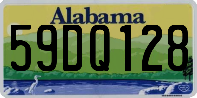 AL license plate 59DQ128