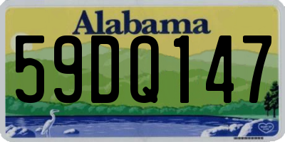 AL license plate 59DQ147