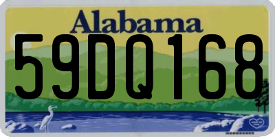 AL license plate 59DQ168