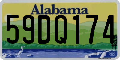 AL license plate 59DQ174